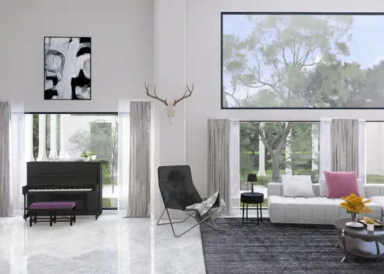 fancy living room  Design Rendering