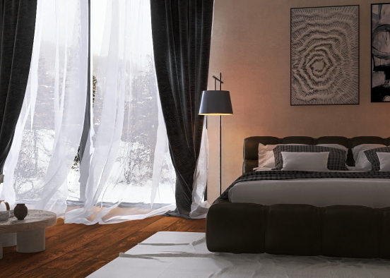 Bauhaus bedroom Design Rendering