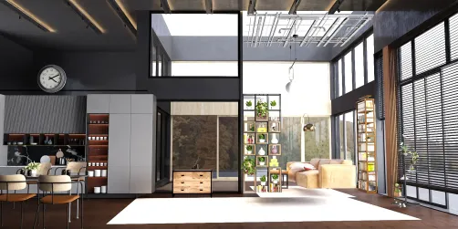 Industrial loft studio