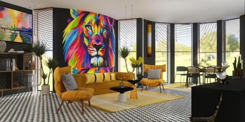 Sala Dois Ambientes Leão Judá