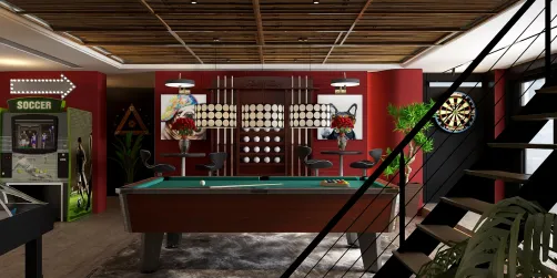 Entertainment room
in Basement ❤️🖤
