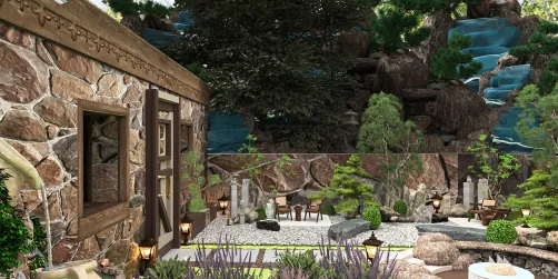 Tranquil Stone Garden Retreat