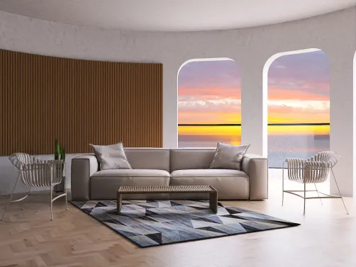 Beach Villa at Sunset 