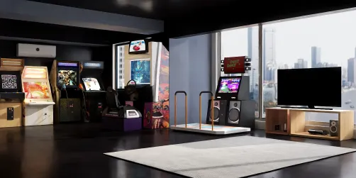 Sala de jogos eletrônicos 