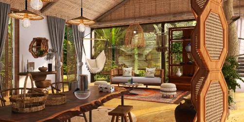 Casa estilo Oca indígena 