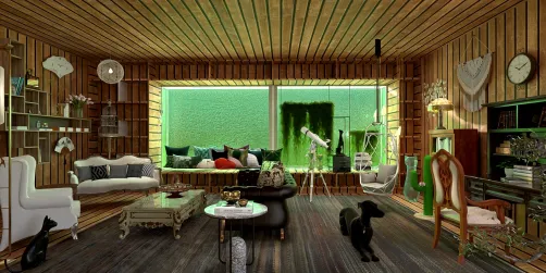 retro wood look