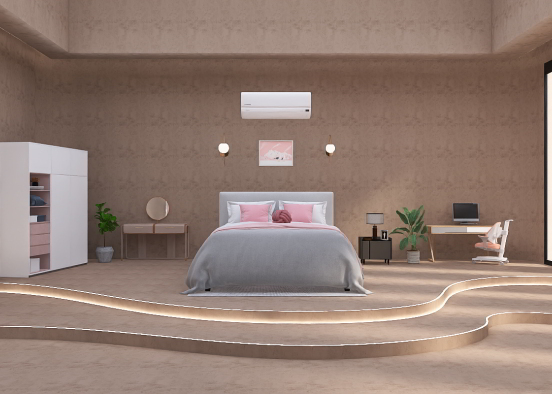 bedroom with more attractive design 💫  Design Rendering