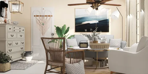 Cream n Blue Mediterranean 💙🐚