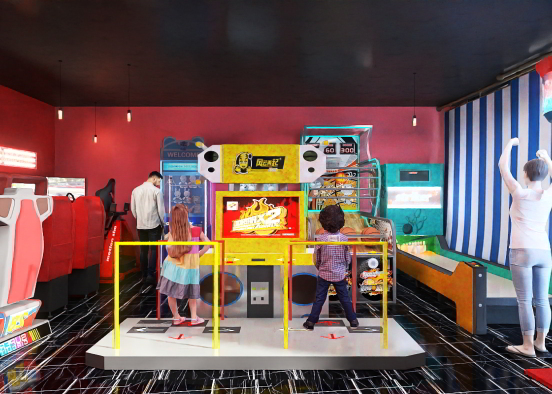 arcade games  Design Rendering