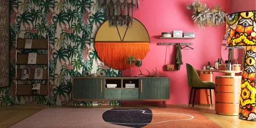 Eclectic Vanity Room