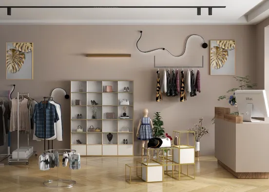 clothes store  Design Rendering