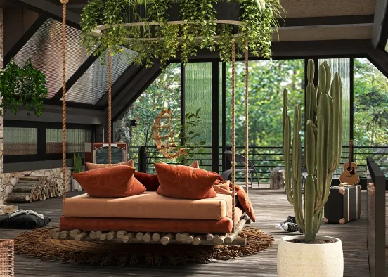 Jungle bungalow  Design Rendering