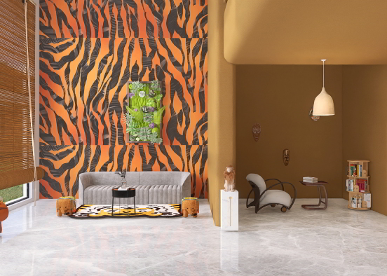 wild living room Design Rendering