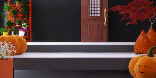 Autumn front step decor!