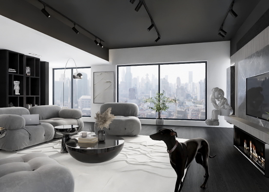 Modern penthouse Design Rendering
