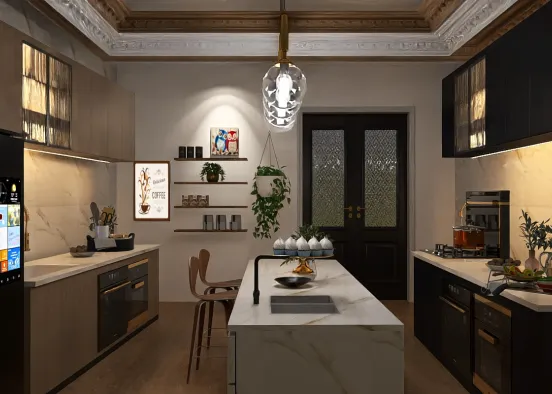 # Kitchen  ￼ Cocina Renderização de Design