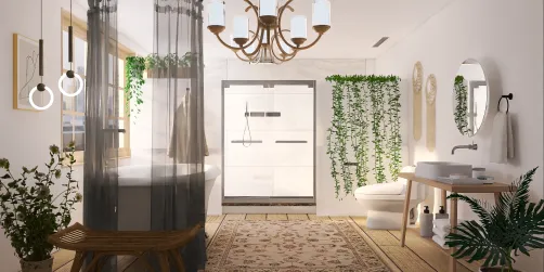 Boho bathroom 