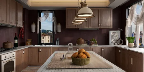 Tuscan style kitchen 