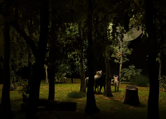 # The Night Belongs to the Wild Things Renderização de Design