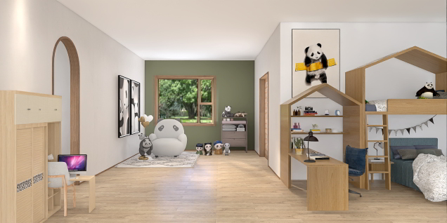 Panda bedroom
