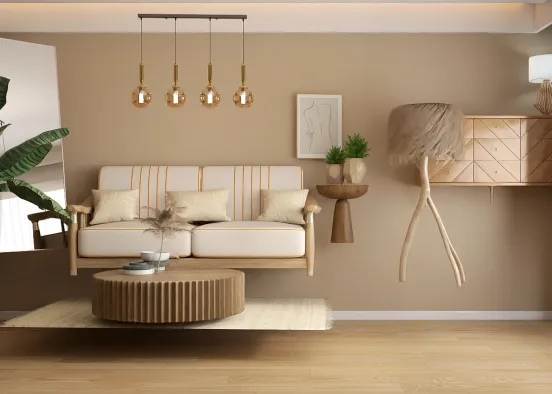Floating living room  Design Rendering
