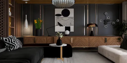 Black living room 🖤