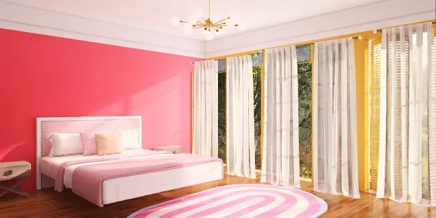 The dream pink flamingo room