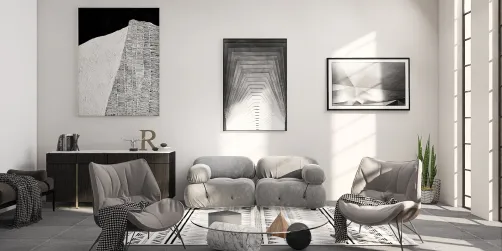 Black and Grey Living Room