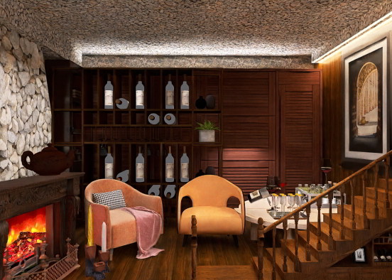 cozy wine cellar 😊😉🍷 Design Rendering