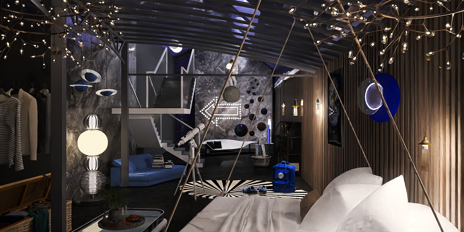 Starry Sky View Bedroom