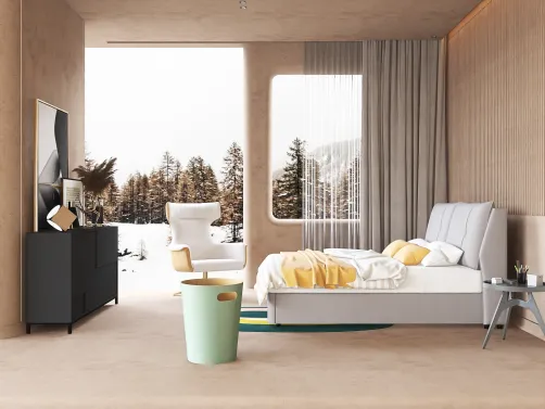 diseño de dormitorio nórdico