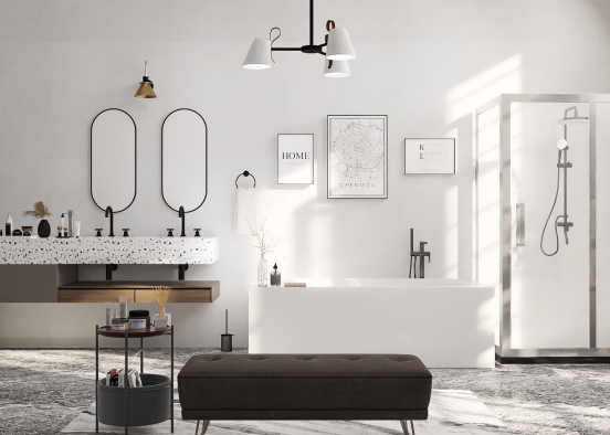 Bathroom Luxe  Design Rendering