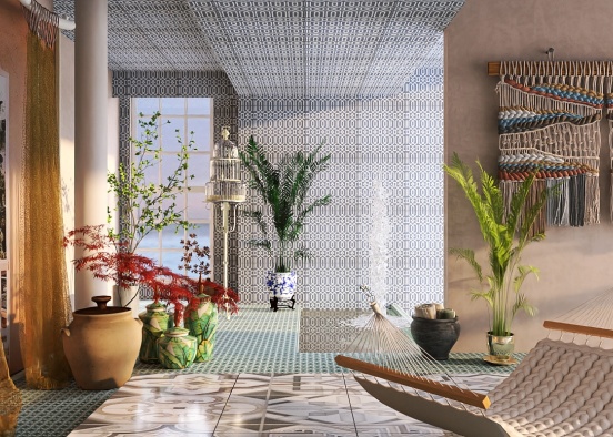 Moroccan bath Design Rendering