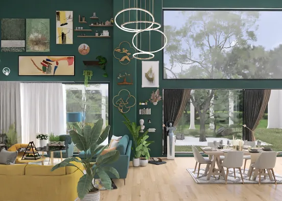salon tropicale 🌴🌞 Design Rendering