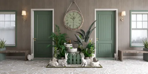 Welcoming Apartment Entrance