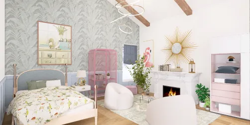 beautiful coastal room for a girl