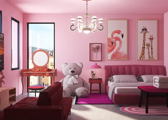 Barbie's room Design Rendering