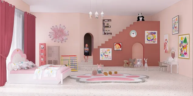  pink cute little girl room 🤍💗🤍💗