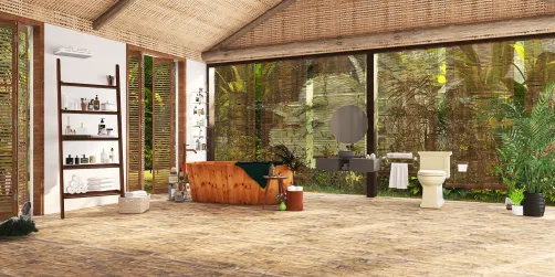 Jungle bathroom