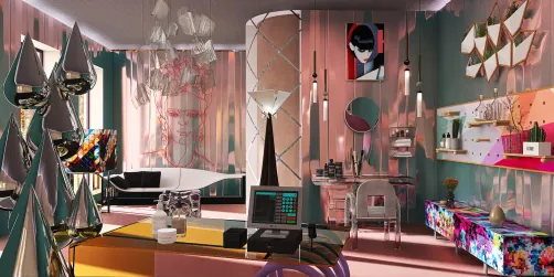  Salon de coiffure du futur 