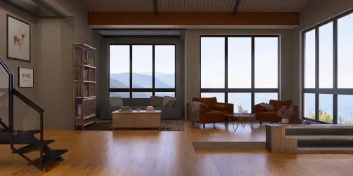 Mountain house living room