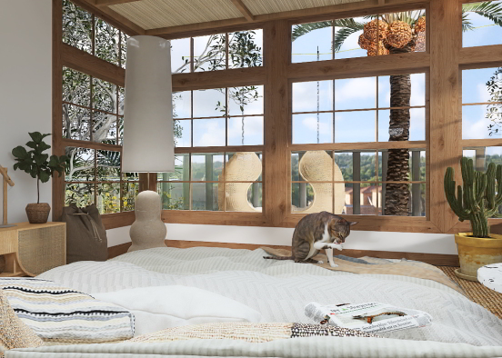 View from the bed Design Rendering