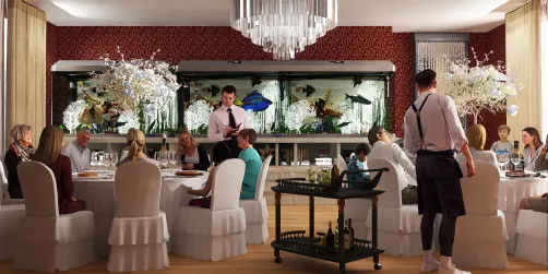 Excalibur Restaurant bar