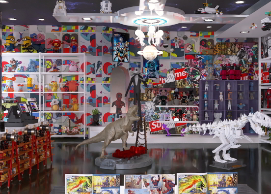 Your superhero store!!!! Design Rendering