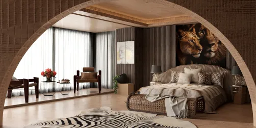 African Retreat Bedroom 