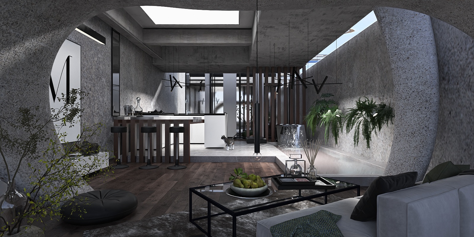 Industrial Basement Apartment 