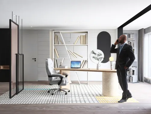 Bureau de cadre actuel