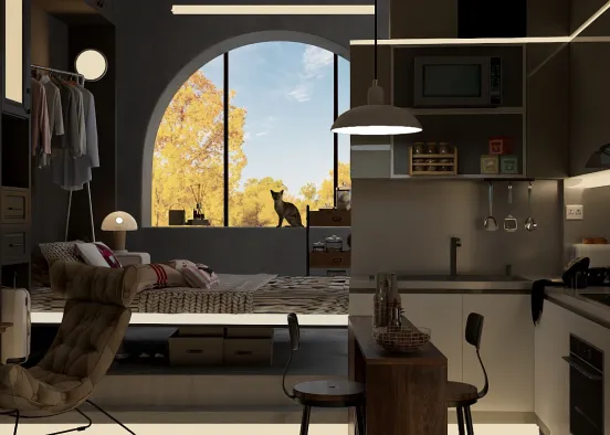 # Tiny house Renderização de Design