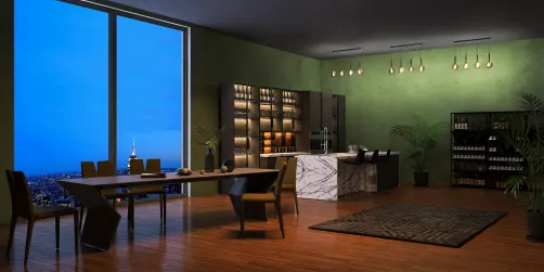 dining room kitchen design 🌿