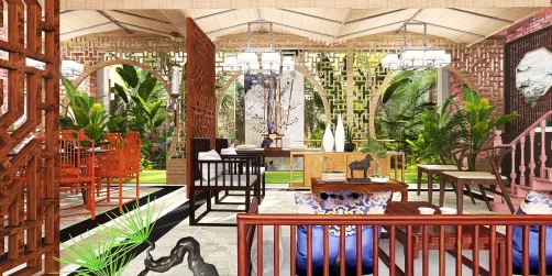 Traditional Chinese Garden House